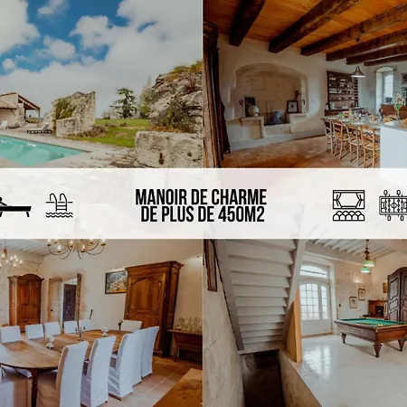 Chez Dominique 450 M2 Manoir Piscine Billard * Saint-Martin (Lot-et-Garonne)